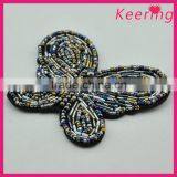 Keering Butterfly Design Handmade Embroidered Beaded Stone Appliques Wholesale WPH-1825 thumbnail-3