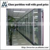 Clear Tempered Glass Partition for Office
