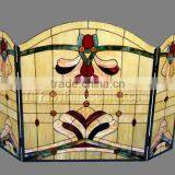 F-9 Mosaic Tiffany Style Stained Glass Fireplace Tiffany Stained Panel Wholesale Tiffany Design thumbnail-2