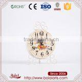 Cartoon Birds Pattern Yellow Color Dial Clock Cast Iron Craft thumbnail-1