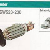 GWS 23-230 ARMATURE OF 180/230MM 2000W ANGLE GRINDER