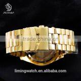 2015 Newest Luxury Top Quality Big Face IP Gold Stainless Steel Watch Man thumbnail-3