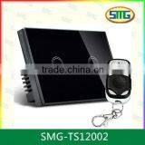 Crystal Glass Panel Switch Smart Home Automation Remote Control Two Way BS US EU Wall Switch Light thumbnail-4