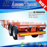 2 Axle or 3 Axle 20ft 40ft Skeleton Semi Trailer Container Chassis Trailer for Sale thumbnail-2