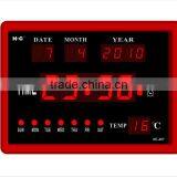 ABS Multi-function Led Table Clock With Calendar, Alaram,temperature