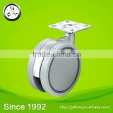 With 8 automatic production lines PA+PP+ZINC ALLOY grey furniture caster with swivel top plate(FC3811)