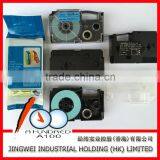 Tape Cartridge for Label Printer Compatible Casio XR-12RD1 Black on Red 12mm Label Ribbon thumbnail-6