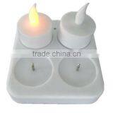 New Set of 4 Rechargeable Electric Tea Light LED Candles