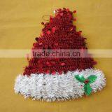 3D 13X10X5 PET Classic Santa Hat Christmas Hanging Decoration thumbnail-4