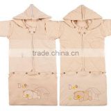 Lovely cotton baby sleeping bag winter nightgown coat with zipper