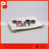 Wholesale Cotton Cloth Material and Embroidered Weave Technics Satin Label