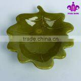 Harvest Design Ceramic Leaf Dish With Green Color thumbnail-2