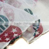 American Flag Printed Heart Design Head Scarf Custom thumbnail-4