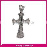 Cheap Price Factory Stainless Steel Pave Diamond Cross Pendant Jewelry thumbnail-1