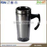 Designed Beautiful Double Wall Insulated Plasticl Coffee Mugs With Handle thumbnail-3