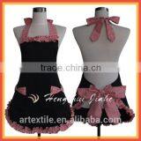 Fashion Long Bib Apron With Wide Bowknot Neck Band thumbnail-2