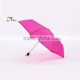 Multi-Color Telescopic Flat Shape 3 Fold Rain Umbrella