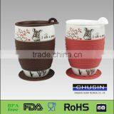Best Selling Big Fat Ceramic Mug With Lid thumbnail-1