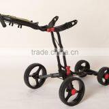 2016 Brand New Fold Light Weight 4Wheels Push Pull Golf Trolley Manual Golf Cart thumbnail-4