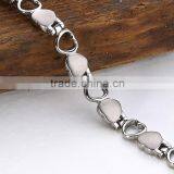 Wholesale China 316l Stainless Steel Metal Friendship Health Bio Magnetic Pure Energy Bracelet thumbnail-5