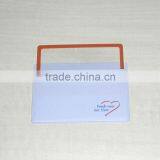 Hot Sale Business Card Pvc Magnifier / Card Size Magnifier Bookmark