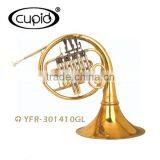 High Quality Yellow Brass Gold Lacquer French Horn thumbnail-1