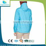 LADIES DESIGN WATERPROOF WINDBREAKER JACKET WITH HOOD thumbnail-1