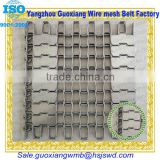 Flat metal conveyor belting or stainless steel ladder conveyor belting