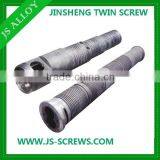 Parallel twin screw and barrel/ KraussMaffer KMD 114-26 screw barrel for PVC pipe