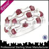 Celtic sterling ring knot ruby ring