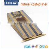 FDA Food Grade Paper Bag Natural Tin Tie Kraft Paper Bag With Window thumbnail-5