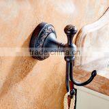 2016 Bathroom Accessory With Brass Black Archaize Carved Single Robe Hook . thumbnail-4