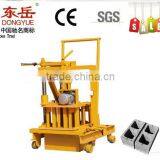 Simple QT40-3C Manual Press Hollow Brick Making Machine for Small Business