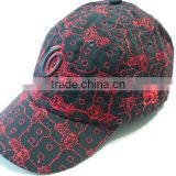 Red embroidery fashion boys baseball cap