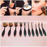 10Pc/Set Beauty Tools Toothbrush Shaped Foundation Eyebrow Eyeliner Lip Facial Makeup Oval Brushes thumbnail-3