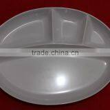 Malaysia Made Melamine 4 Compartments Oval Food Plate thumbnail-2