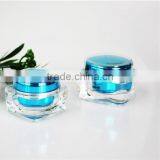 15g/30g/50g Acrylic Dome Square Bottle Double Transparent Cream Bottle