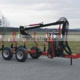 Forest Timber Trailer With Loader for Tractor