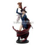 Personalized Handmade Painted Decorative Polyresin Witch Statue thumbnail-1