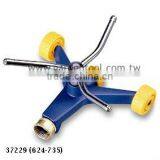 3-Arm Rotary Sprinkler With Metal Wheel Base thumbnail-1