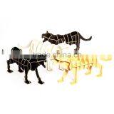 3D Creative Design Tiger Shape Wooden Shelf ,Nice Lively Animal Home Decoration Sets thumbnail-4