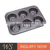 6 Cups Non-stick Carbon Steel Cup Cake Maker thumbnail-1