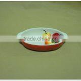 New With Handles Porcelain Round Ceramic Cake Bakeware thumbnail-3