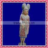Archaistic Wood Carving Buddha Statue Temple Decoration Wood Sculpture thumbnail-1