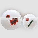 Set of 2 Pasta Bowl, Porcelain With Decal Printing thumbnail-1
