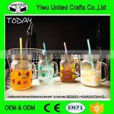 Portable Double Wall MAISON DE REEFUR Glass Drinking Juice Milk Water Bottle Mug Cup thumbnail-1