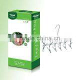 Stainless Steel Metal Clothes Hanger Socks Hanger Folding Drying Rack Hanger thumbnail-3