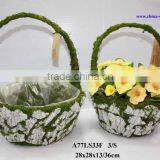 Wholesale Moss Basket With Snow Covered thumbnail-1