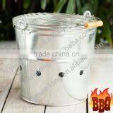 Manufacturing Convenient Camping Bucket Argentine BBQ Charcoal Grill thumbnail-1