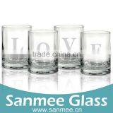 4PCS Valentine's Day Gift Set Glassware Lowball Glass Wholesale thumbnail-1